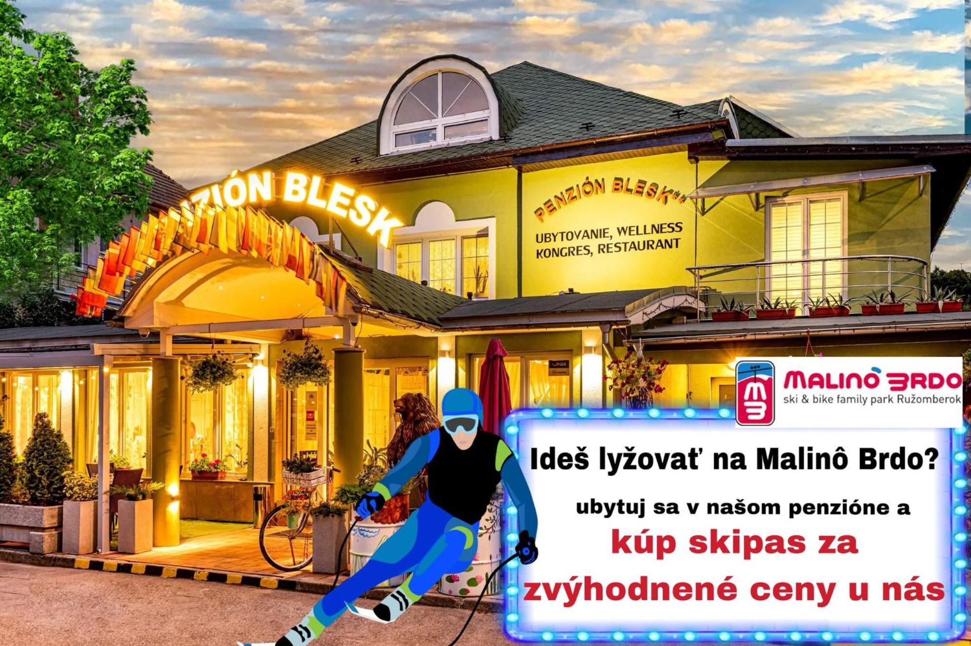 Penzion Blesk 루좀베로크 외부 사진
